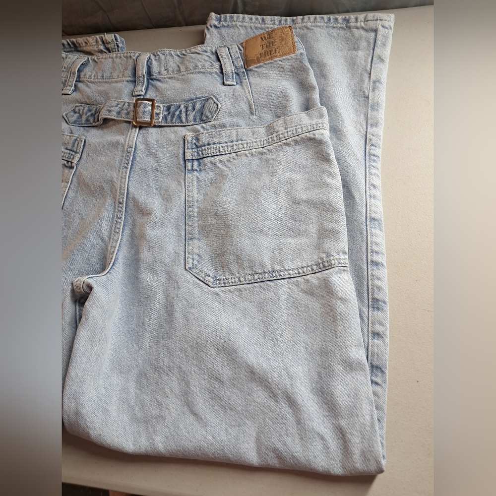 We The Free Blue Flare Wide Leg Jeans Size 29 - Picture 10 of 12